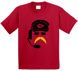 Andy Reid Kansas City Moustache Fan Toddler Youth Kids T Shirt