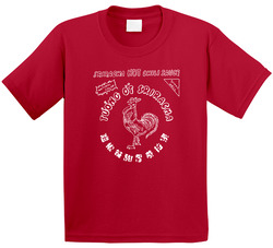 Sriracha Hot Chili Rooster Sauce Funny Toddler Youth Kids T Shirt