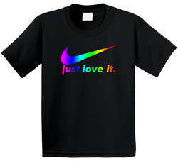 Nike Just Love It Parody Lgbtq Pride Toddler Youth Kids T Shirt