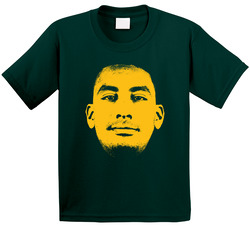 Jordan Love Green Bay Football Player Fan Big Head Toddler Youth Kids T Shirt