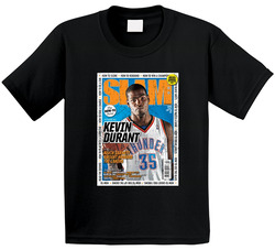 Slam Magazine Issue 134 Kevin Durant Popular Basketball Magazine Grunge Look Toddler Youth Kids T Shirt