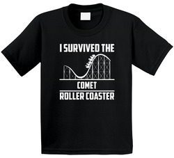 I Survived The Comet Roller Coaster Fan Toddler Youth Kids T Shirt