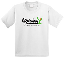 Qdoba Mexican Grill Food Restaurant Logo Toddler Youth Kids T Shirt