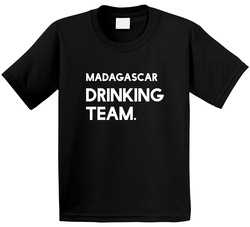 Madagascar Drinking Team Countries Toddler Youth Kids T Shirt