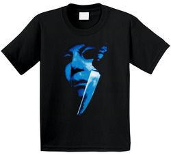 Halloween Michael Myers Face Mask Horror Toddler Youth Kids T Shirt