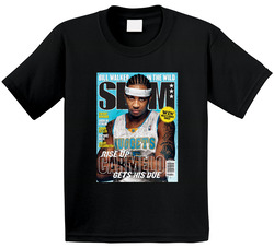 Slam Magazine Issue 105 Carmelo Anthony Popular Basketball Magazine Grunge Look Toddler Youth Kids T Shirt