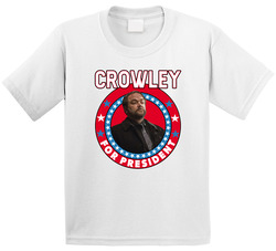 Crowley Supernatural For President Tv Show Villain Fan Toddler Youth Kids T Shirt