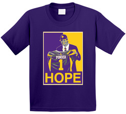 Christian Ponder Minnesota Hope Toddler Youth Kids T Shirt