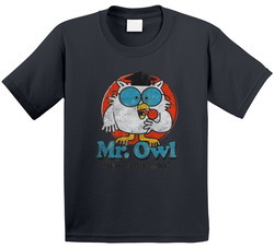 Mr Owl How Many Licks Tootsie Pop Vintage Toddler Youth Kids T Shirt