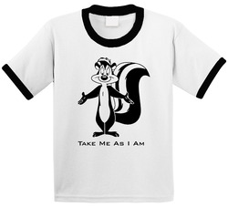 Pepe Le Pew Cartoon Toddler Youth Kids T Shirt