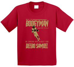 The Boogeyman Checks For Deebo Samuel San Francisco Football Toddler Youth Kids T Shirt