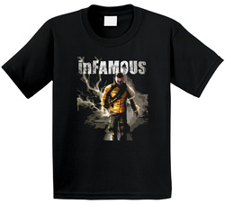 Infamous Video Game Cole Toddler Youth Kids T Shirt