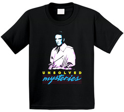 Unsolved Mysteries Robert Stack Retro 80s 90s Crime Mystery Tv Show Toddler Youth Kids T Shirt