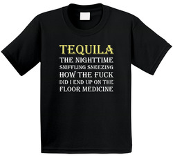 Tequila Medicine Funny Party Toddler Youth Kids T Shirt