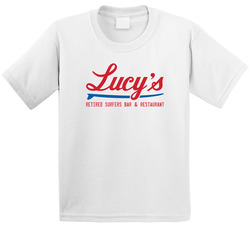 Lucy's Retired Surfers Bar And Restaurant New Orleans Restaurant Logo Toddler Youth Kids T Shirt