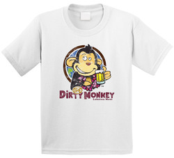 The Dirty Monkey Maui Hawaii Restaurant Worn Look Toddler Youth Kids T Shirt