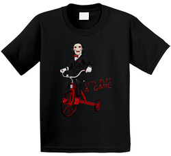 Saw Jigsaw Let's Play A Game Horror Movie Toddler Youth Kids T Shirt