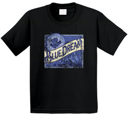 Blue Dream Cannabis Weed Strain Parody Worn Look Toddler Youth Kids T Shirt