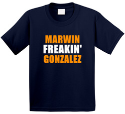 Marwin Gonzalez Freakin Houston Baseball Sports Texas Toddler Youth Kids T Shirt