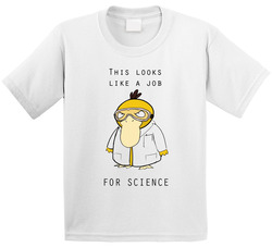 Psyduck Pokemon Job For Science Toddler Youth Kids T Shirt