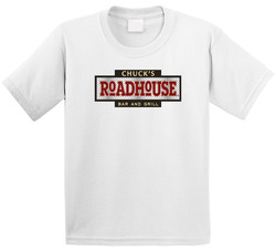 Chuck's Roadhouse Bar And Grill Burger Food Fan Toddler Youth Kids T Shirt