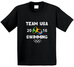 Usa Swimming Team Rio 2016 Olympic Games Sport Toddler Youth Kids T Shirt