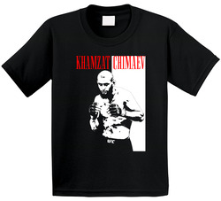 Khamzat Chimaev The Wolf Borz Chechnya Mma Fighter Scarface Style Toddler Youth Kids T Shirt