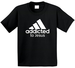 Addicted To Jesus Parody Christian Christianity Fan Toddler Youth Kids T Shirt