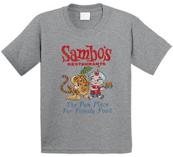 Sambos Restaurants Tiger Vintage Food Toddler Youth Kids T Shirt