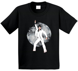John Travolta Saturday Night Fever Retro 70s Movie Toddler Youth Kids T Shirt