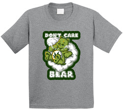 Don't Care Bear Funny Weed Smoking Toddler Youth Kids T Shirt