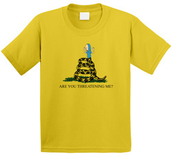 Are You Threatening Me Beavis And Butthead Don't Tread On Me Mashup Parody Toddler Youth Kids T Shirt