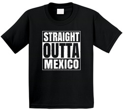 Straight Outta Mexico Indiana City Compton Parody Grunge Toddler Youth Kids T Shirt