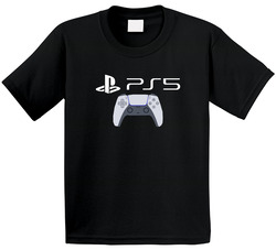 Ps5 Logo Playstation Controller Game System New Video Game Lover Toddler Youth Kids T Shirt