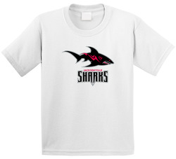 Jacksonville Sharks Arena Football League Team Sports Fan Logo Toddler Youth Kids T Shirt