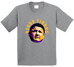 Geaux Tigahs Ed Orgeron Lsu Football Coach Fan Toddler Youth Kids T Shirt