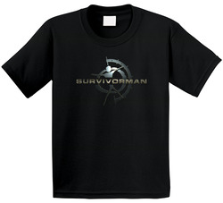 Survivorman Les Stroud Tv Show Black Toddler Youth Kids T Shirt