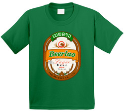 Beerlao Beer Southeast Asia Laos Fan Toddler Youth Kids T Shirt