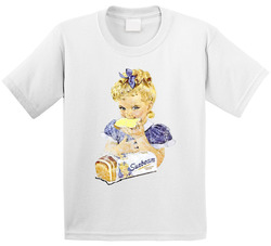 50s Sunbeam Bread Girl Retro Food Worn Look Toddler Youth Kids T Shirt