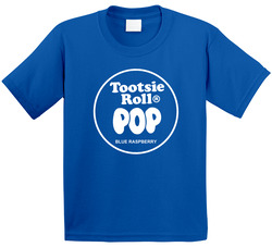 Tootsie Roll Pop Blue Raspberry Toddler Youth Kids T Shirt