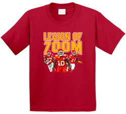 Legion Of Zoom Hill Watkins Hardman Kansas City Football Fan Toddler Youth Kids T Shirt