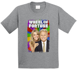 Wheel Of Fortune 80s Tv Series Show Worn Look Vintage Unisex Toddler Youth Kids T Shirt