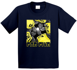 Fab Five Basketball Chris Webber Galena Rose Toddler Youth Kids T Shirt