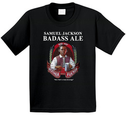 Dave Chappelle Samuel L Jackson Bad Ass Beer Toddler Youth Kids T Shirt