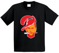 Tom Brady Tampa Bay Logo Cartoon Trade Football Toddler Youth Kids T Shirt
