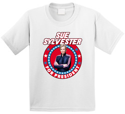 Sue Sylvester Glee For President Tv Show Villain Fan Toddler Youth Kids T Shirt