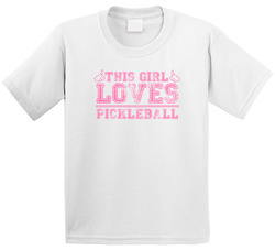 This Girl Thumbs Pickleball Favorite Sport Toddler Youth Kids T Shirt