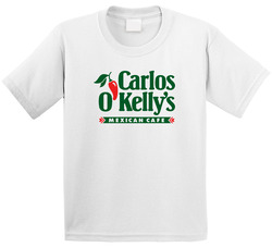 Carlos O'kelly's Mexican Cafe Tex Mex Grill Food Restaurant Logo Toddler Youth Kids T Shirt