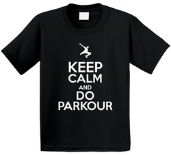 Keep Calm And Do Parkour Toddler Youth Kids T Shirt