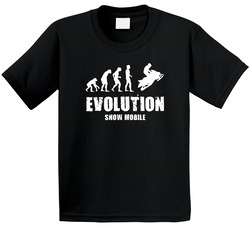Evolution Snow Mobile Toddler Youth Kids T Shirt
